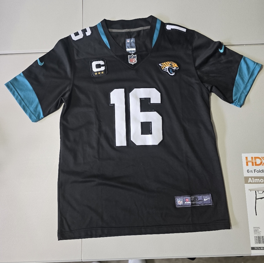 Nike NFL Jacksonville Jaguars Trevor Lawrence #16 On Field Jersey Black Size S